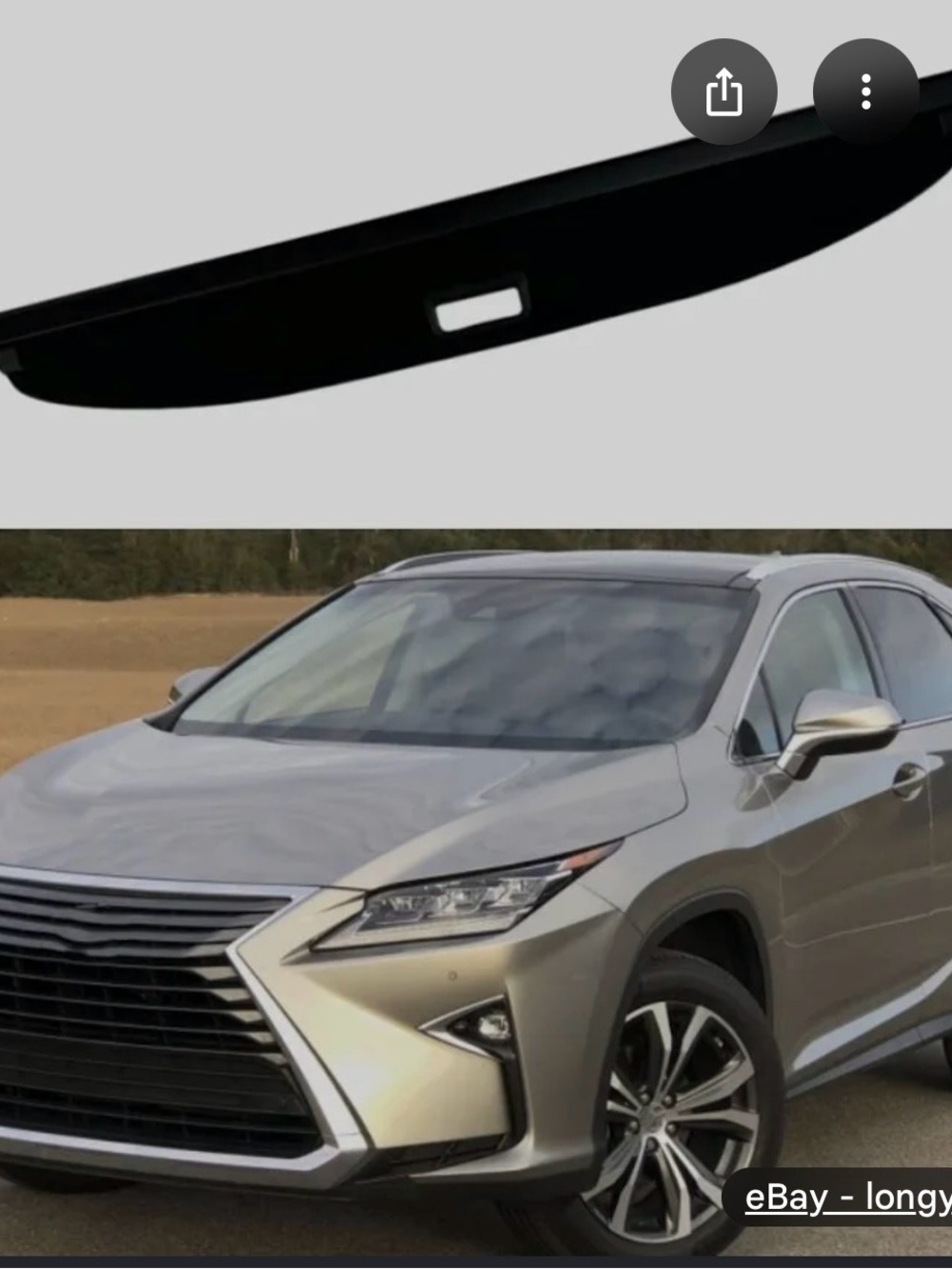 RX black privacy cover for trunk
